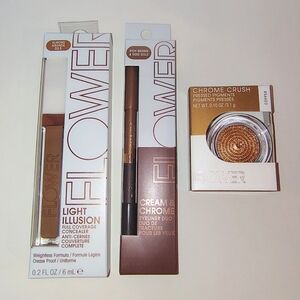 NWT  FLOWER MAKEUP TRIO